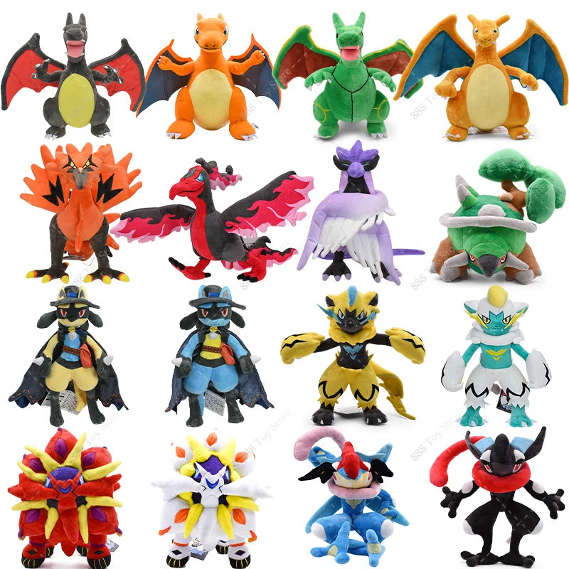 Pokemon Plush Shiny Gyarados Charizard Mega Rayquaza Hisuian Zorua Ho-Oh Lucario Butterfree Anime Stuffed Peluche Kids Xmas Gift Pokemon Plush Shiny Gyarados Charizard Mega Rayquaza Hisuian Zorua Ho-Oh Lucario Butterfree Anime Stuffed Peluche Kids Xmas Gift